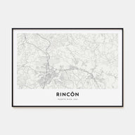 Rincón Map Landscape Poster