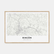 Rincón Map Landscape Poster