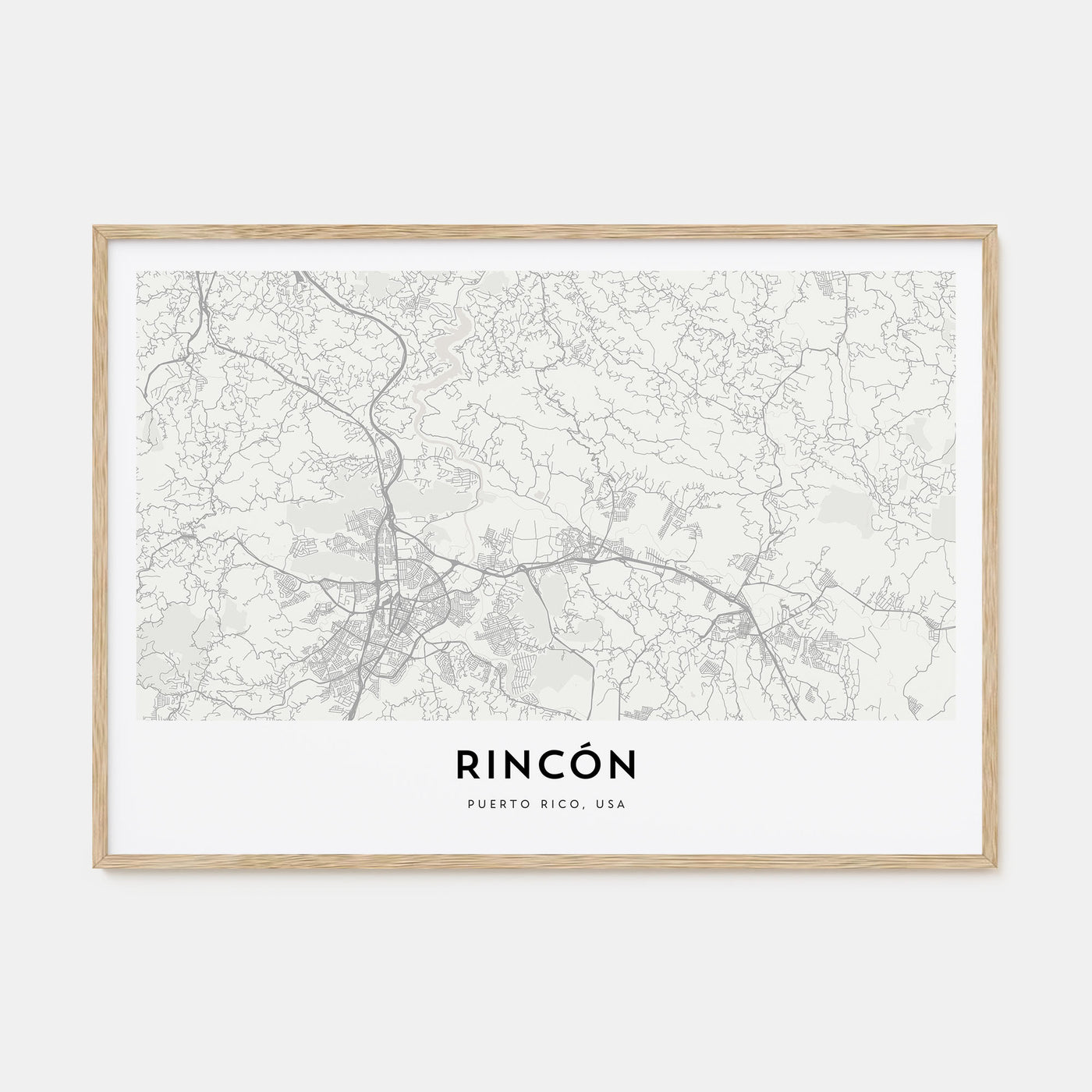 Rincón Map Landscape Poster