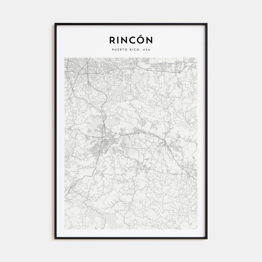 Rincón Map Portrait Poster