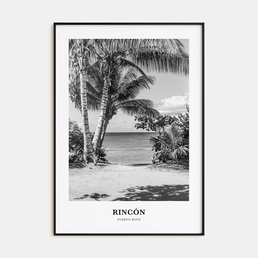 Rincón Portrait B&W Poster