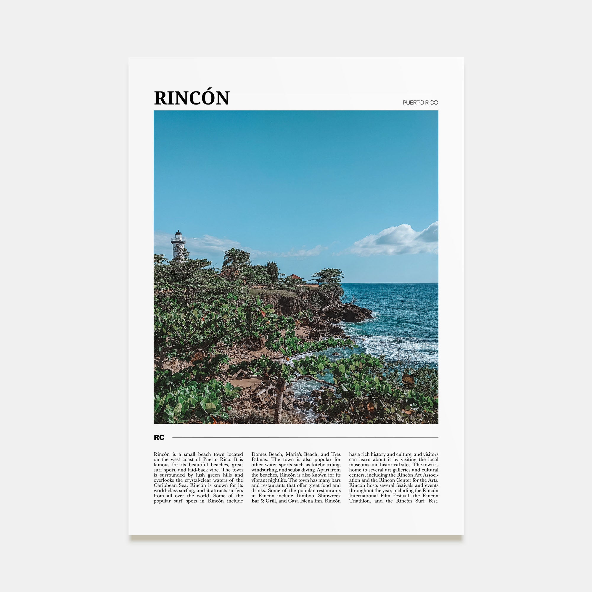 Rincón Travel Color Poster