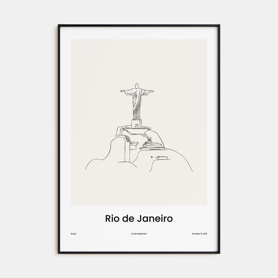 Rio de Janeiro Drawn No 2 Poster