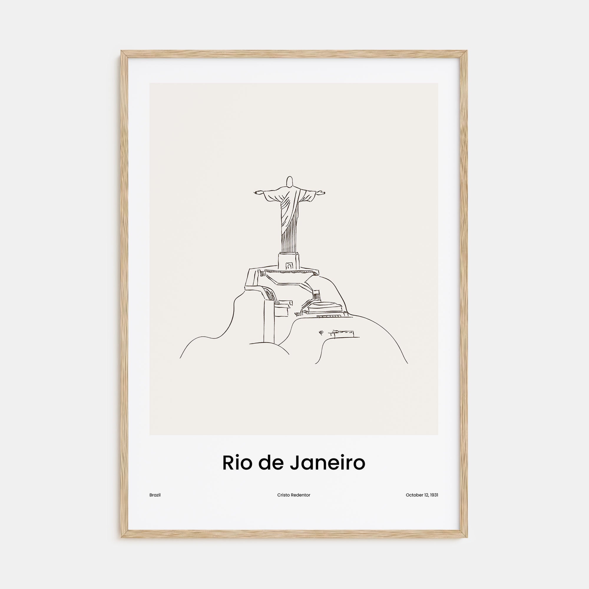 Rio de Janeiro Drawn No 2 Poster