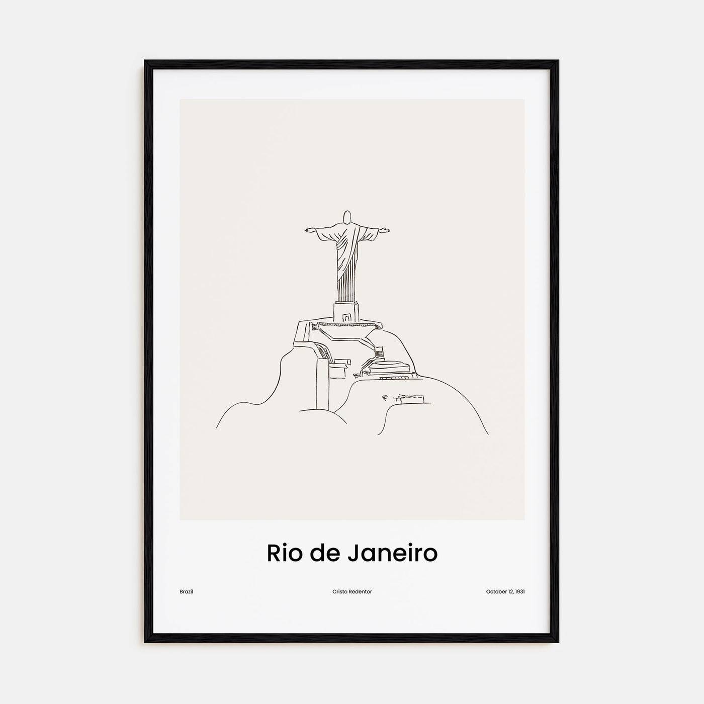 Rio de Janeiro Drawn No 2 Poster