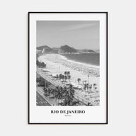 Rio de Janeiro Portrait B&W No 1 Poster