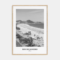 Rio de Janeiro Portrait B&W No 1 Poster