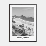 Rio de Janeiro Portrait B&W No 1 Poster
