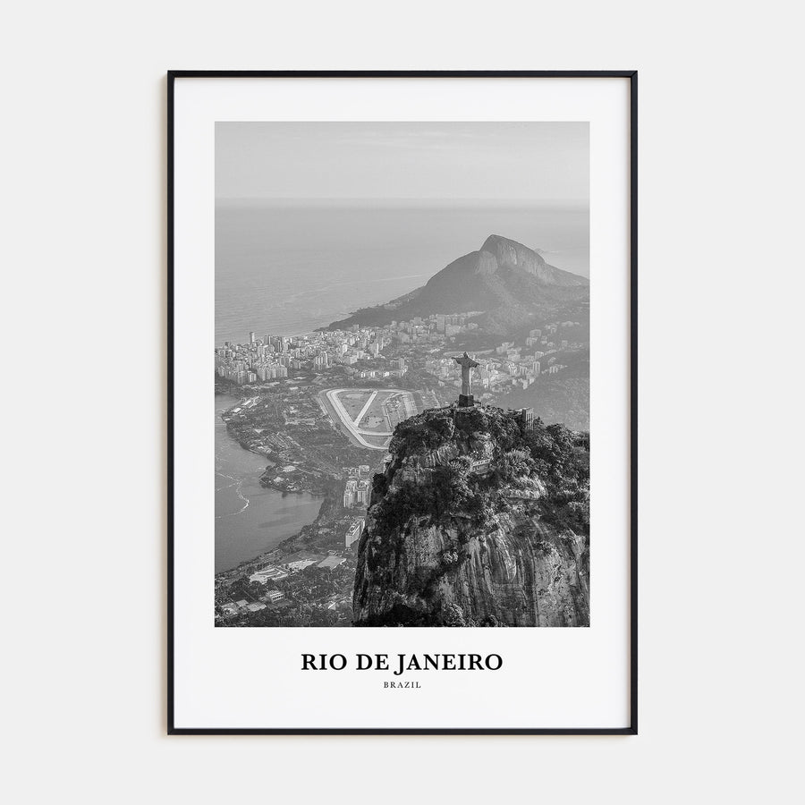 Rio de Janeiro Portrait B&W No 2 Poster