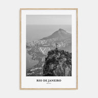 Rio de Janeiro Portrait B&W No 2 Poster