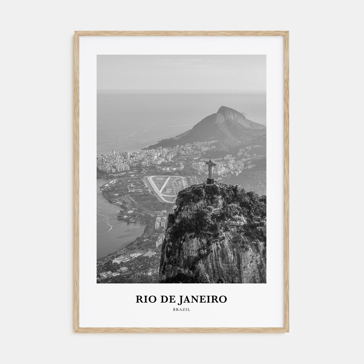 Rio de Janeiro Portrait B&W No 2 Poster