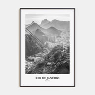 Rio de Janeiro Portrait B&W No 3 Poster