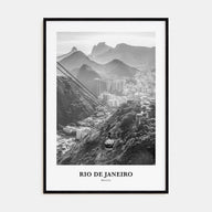 Rio de Janeiro Portrait B&W No 3 Poster