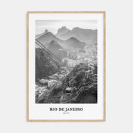 Rio de Janeiro Portrait B&W No 3 Poster