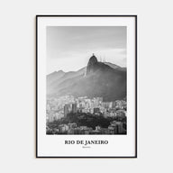 Rio de Janeiro Portrait B&W No 4 Poster