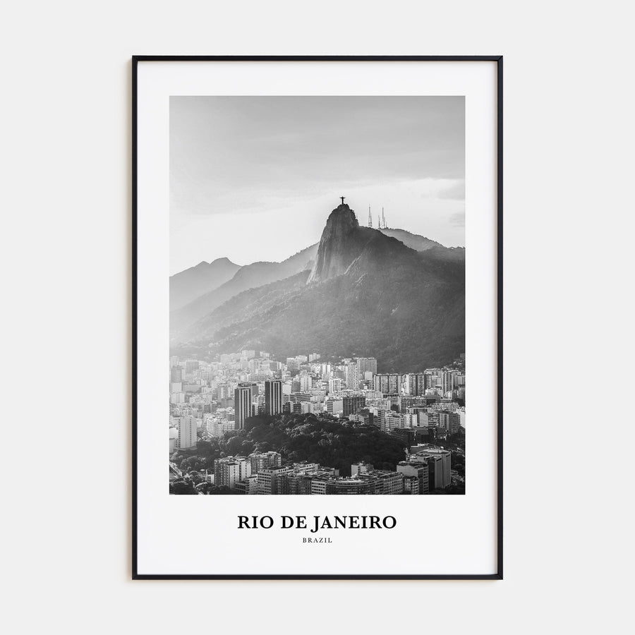 Rio de Janeiro Portrait B&W No 4 Poster