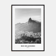 Rio de Janeiro Portrait B&W No 4 Poster