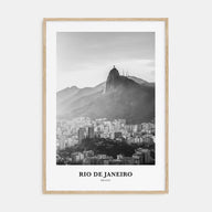 Rio de Janeiro Portrait B&W No 4 Poster