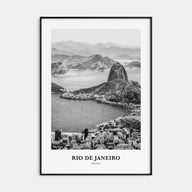 Rio de Janeiro Portrait B&W No 5 Poster