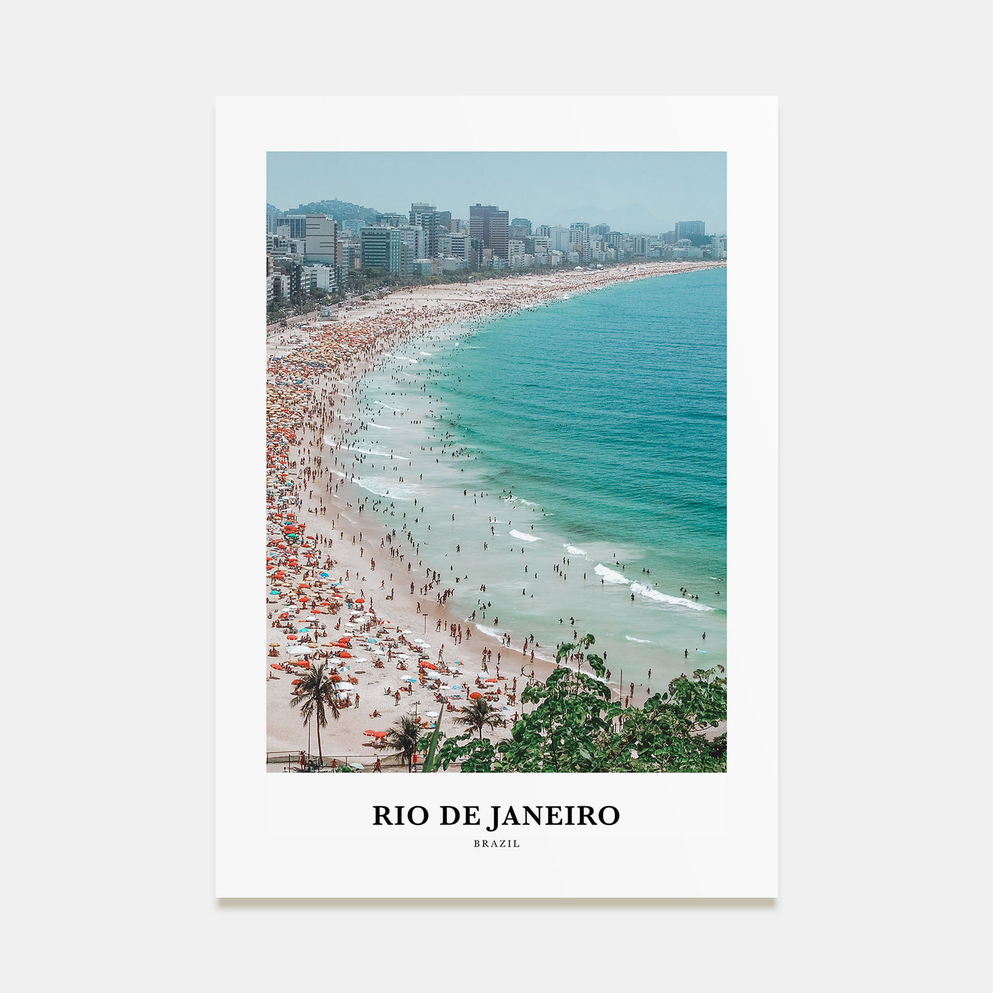 Rio de Janeiro Portrait Color Poster
