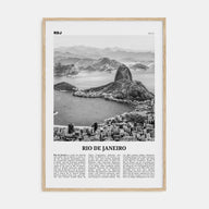 Rio de Janeiro Travel B&W No 1 Poster