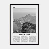 Rio de Janeiro Travel B&W No 2 Poster
