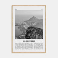 Rio de Janeiro Travel B&W No 2 Poster