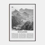 Rio de Janeiro Travel B&W No 3 Poster