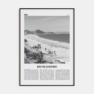 Rio de Janeiro Travel B&W No 4 Poster