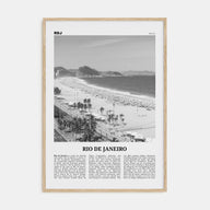 Rio de Janeiro Travel B&W No 4 Poster