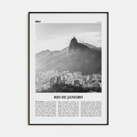 Rio de Janeiro Travel B&W No 5 Poster