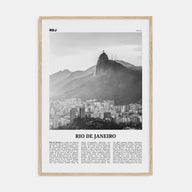 Rio de Janeiro Travel B&W No 5 Poster