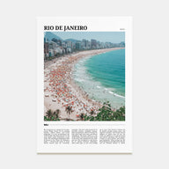 Rio de Janeiro Travel Color Poster