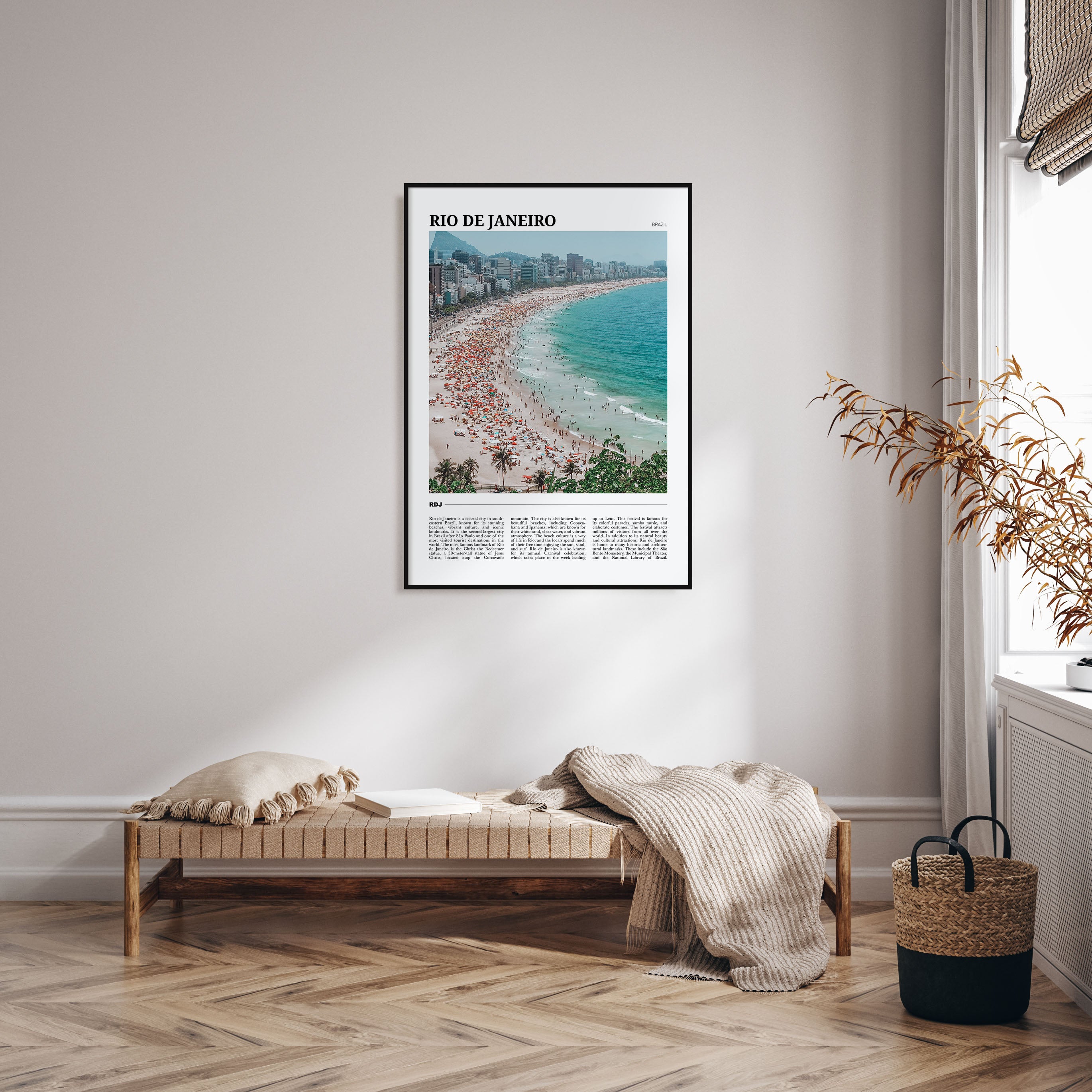 Rio de Janeiro Travel Color Poster