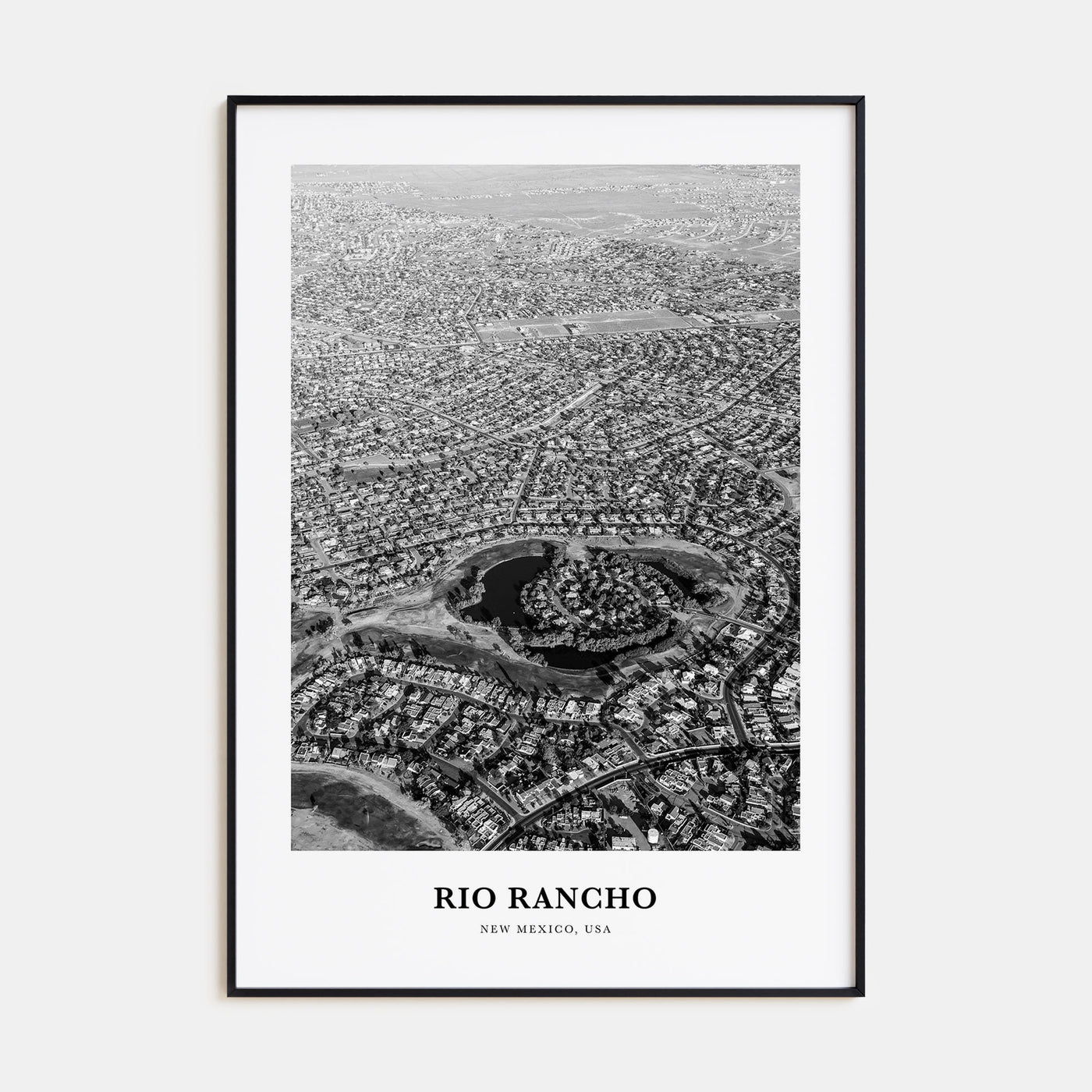 Rio Rancho Portrait B&W Poster