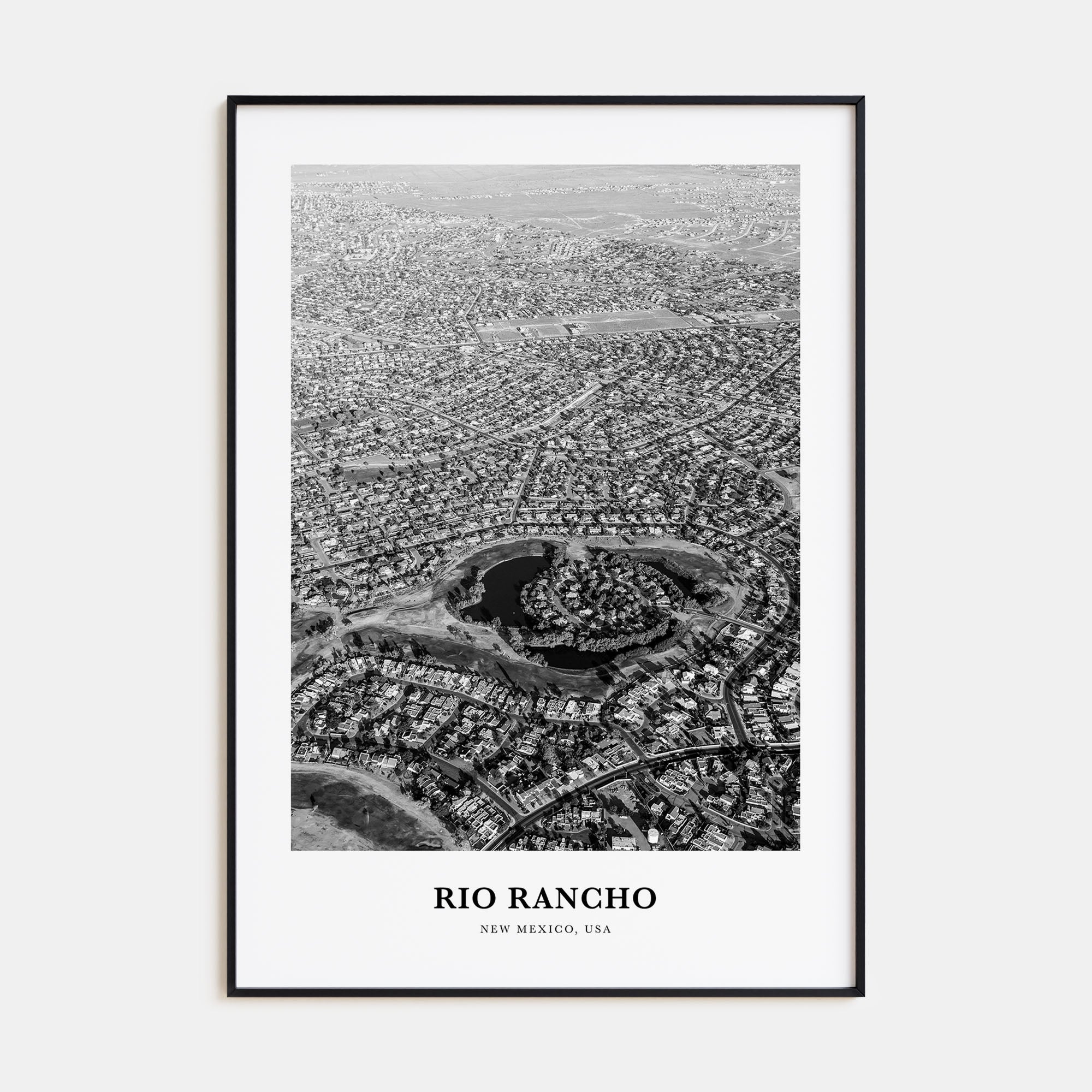 Rio Rancho Portrait B&W Poster