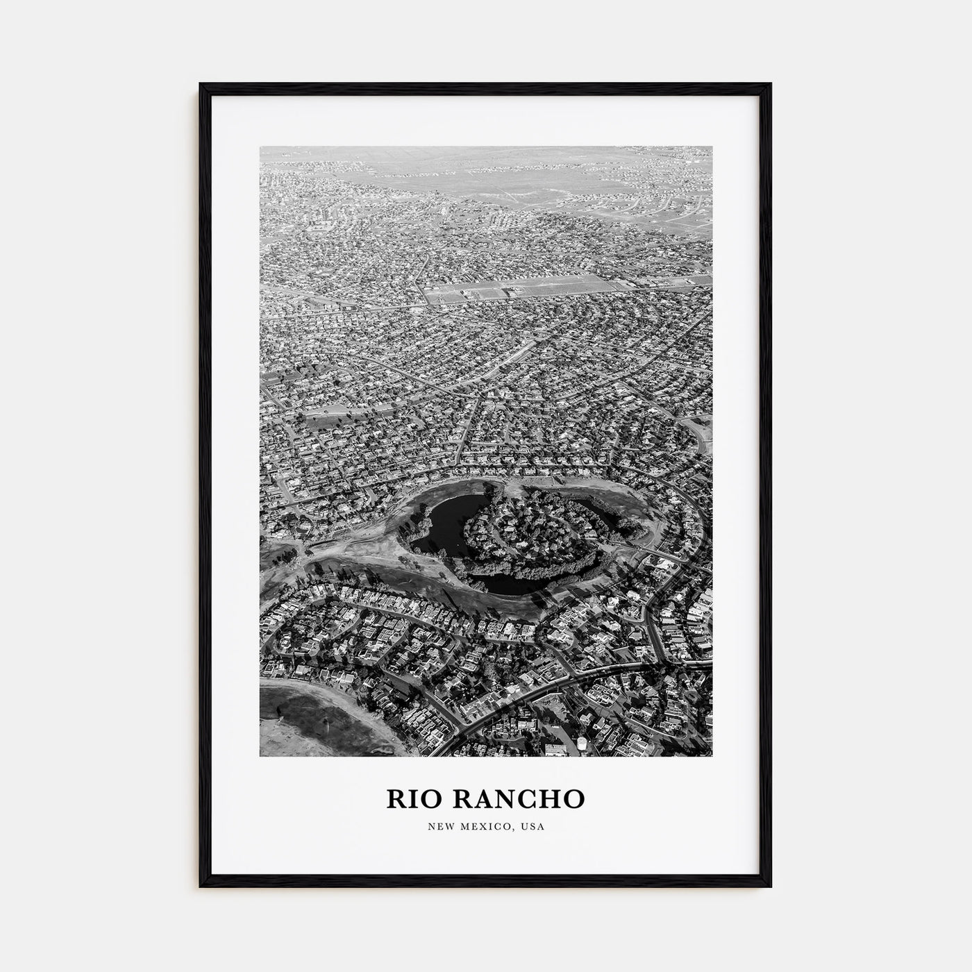 Rio Rancho Portrait B&W Poster