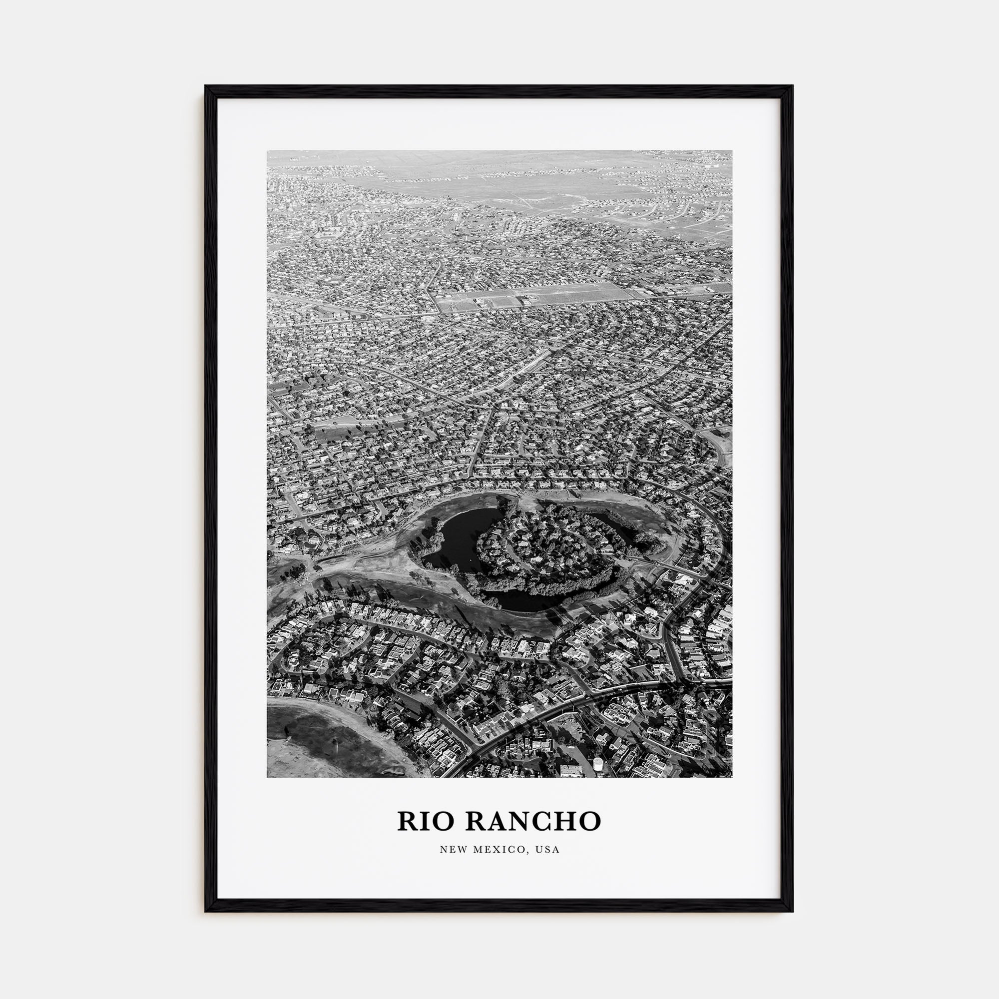 Rio Rancho Portrait B&W Poster