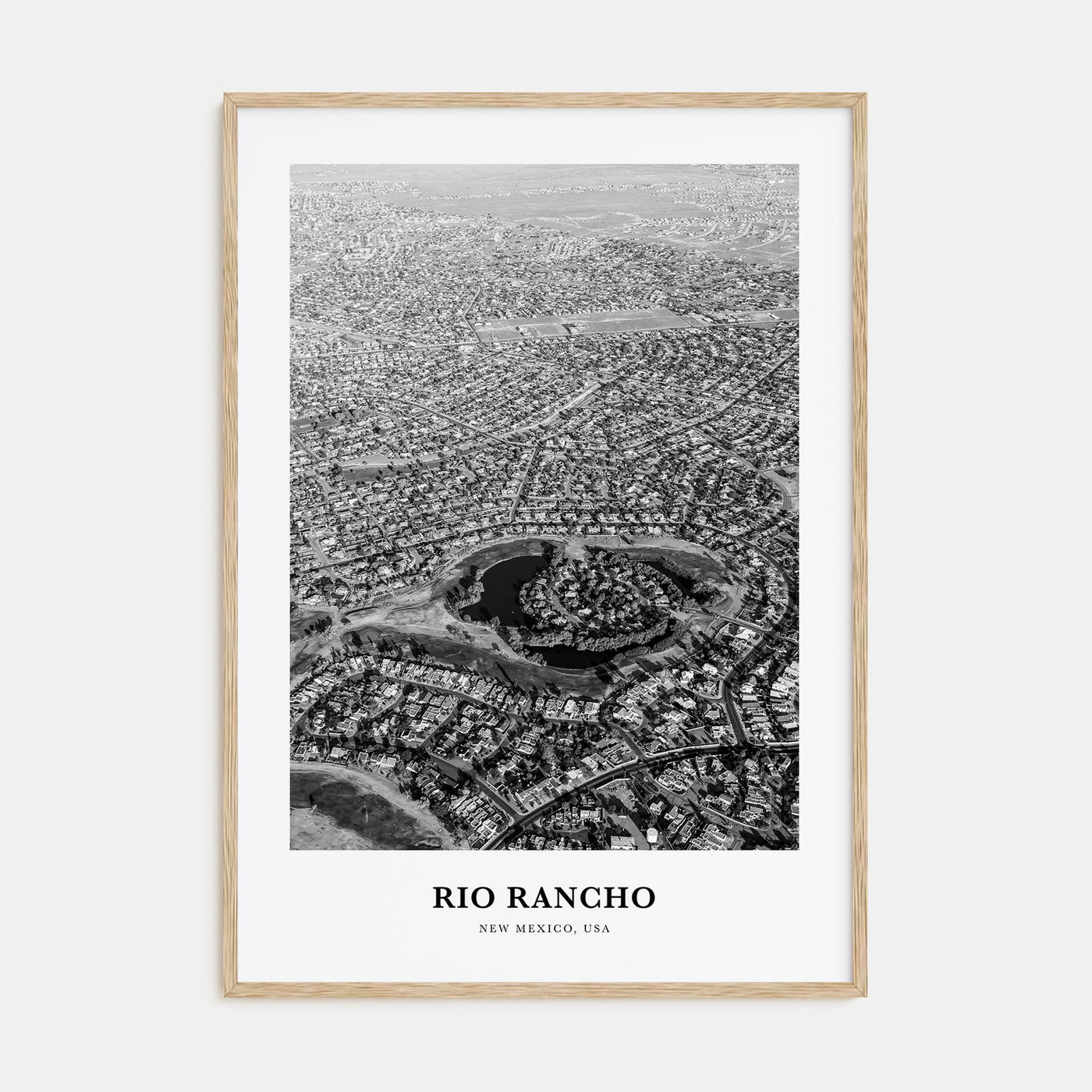 Rio Rancho Portrait B&W Poster