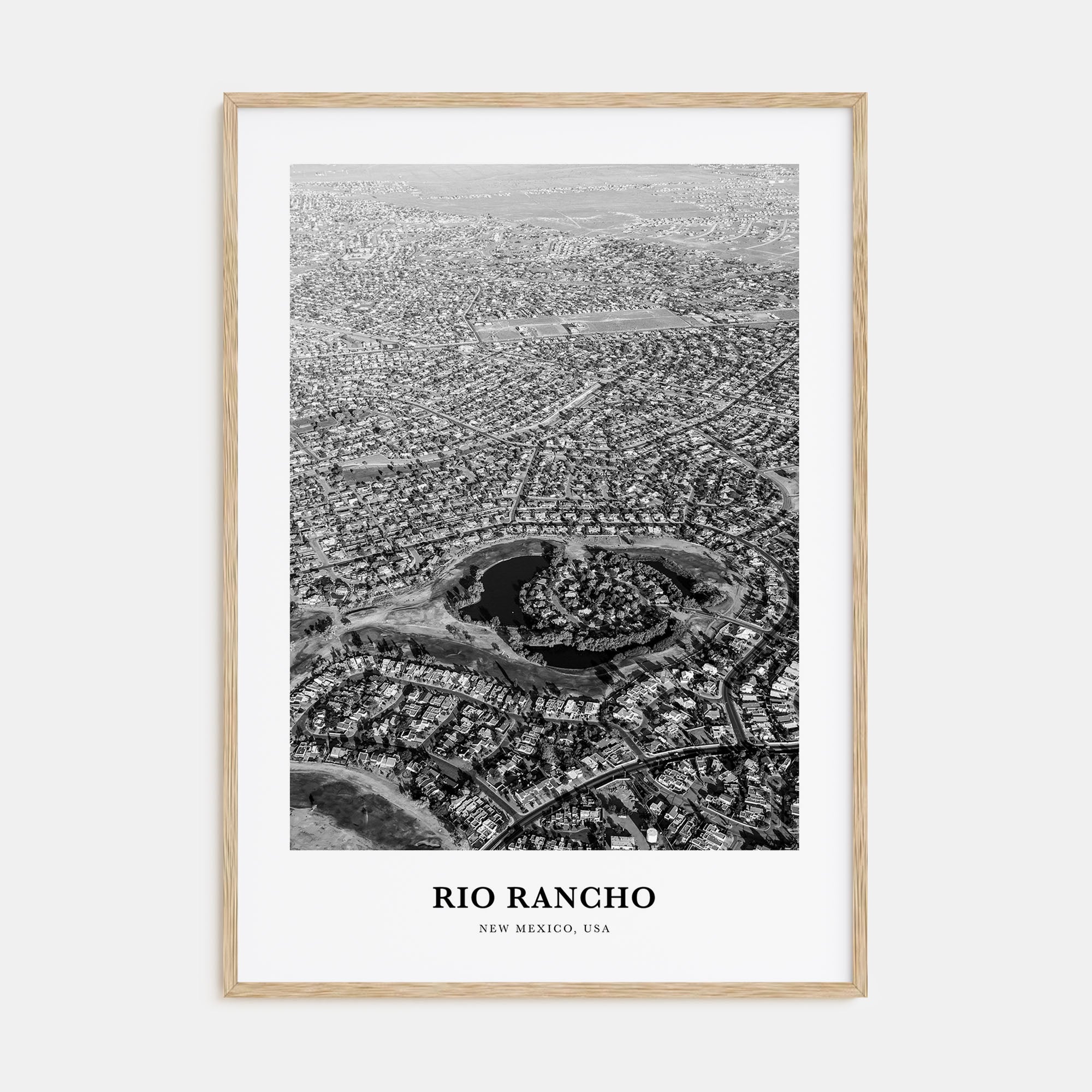 Rio Rancho Portrait B&W Poster