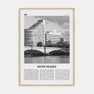 River Thames Travel B&W Poster