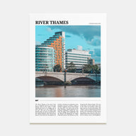 River Thames Travel Color Poster