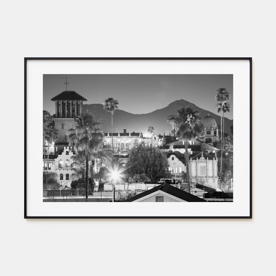 Riverside Landscape B&W Poster