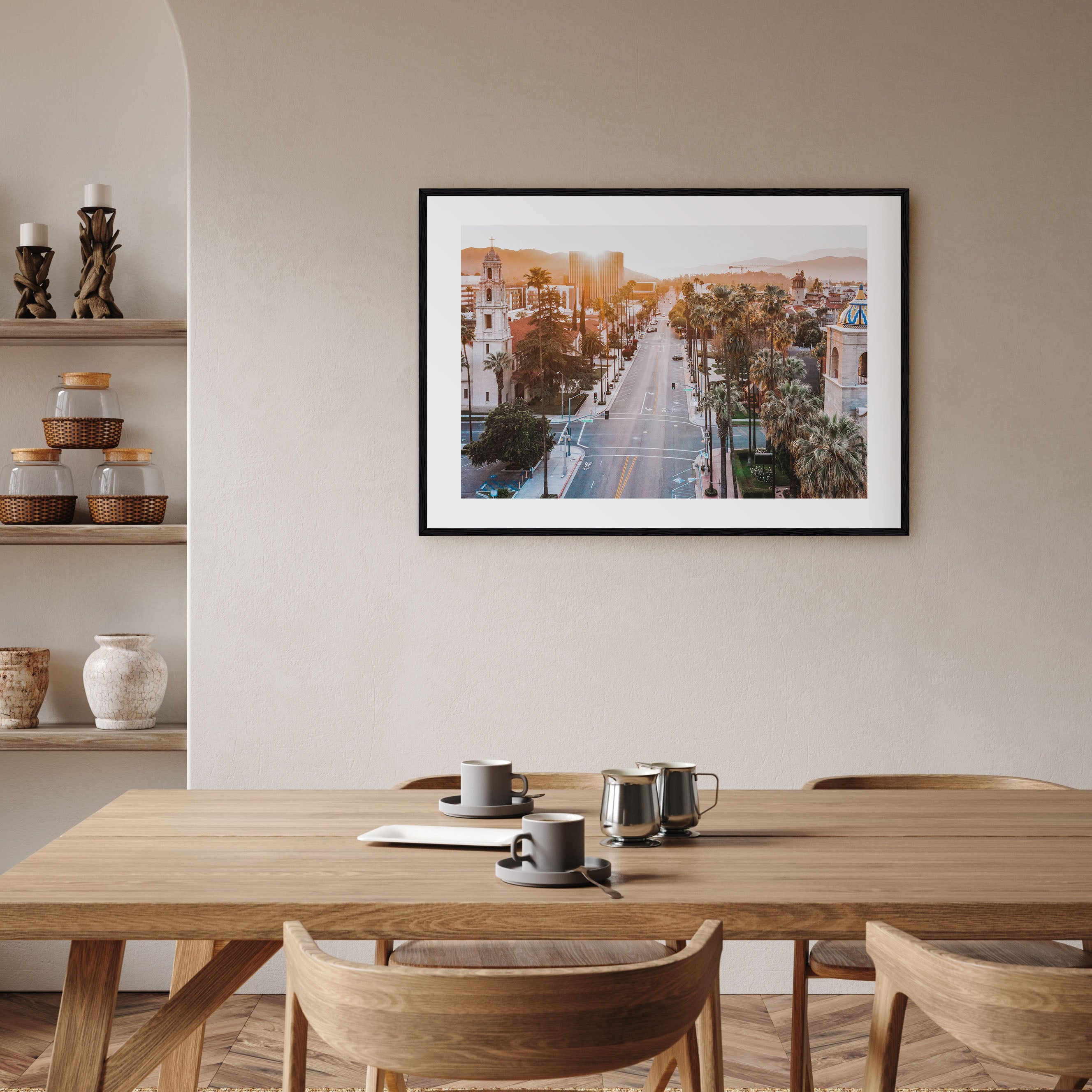 Riverside Landscape Color Poster