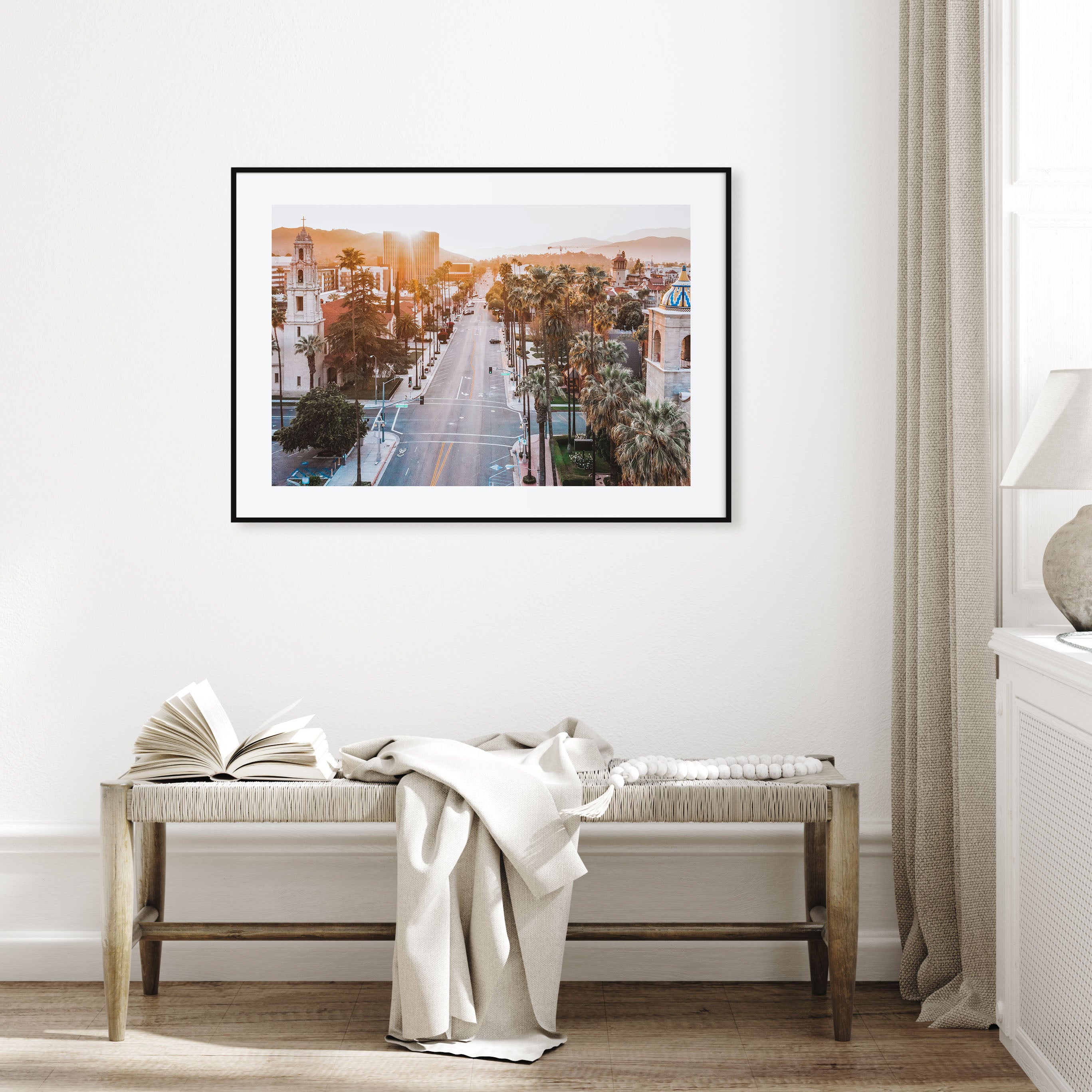 Riverside Landscape Color Poster
