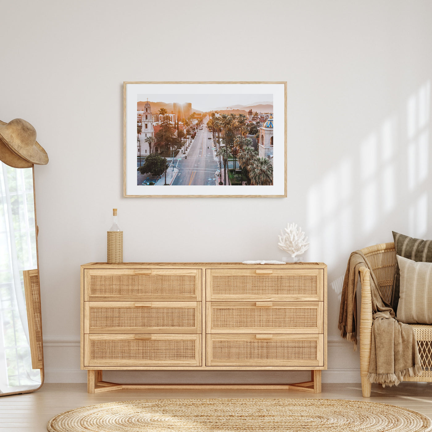 Riverside Landscape Color Poster