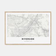 Riverside Map Landscape Poster