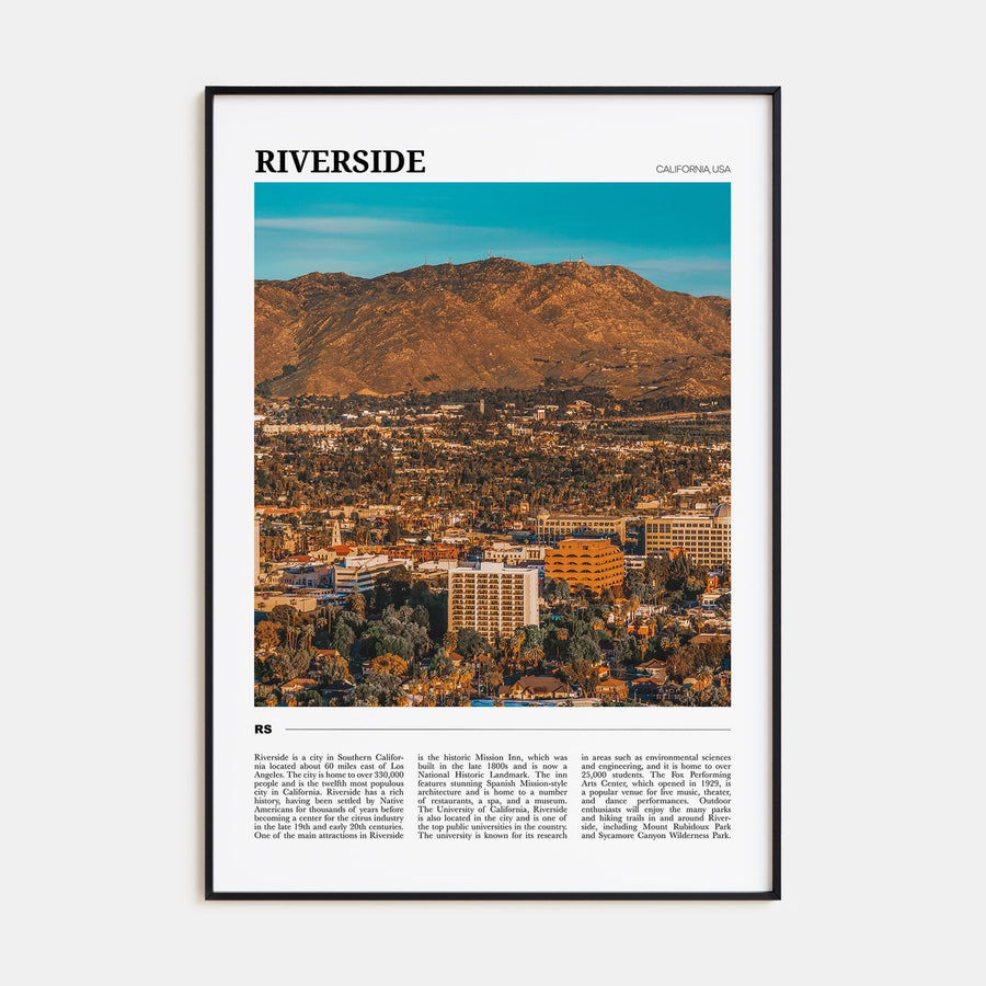 Riverside Travel Color Poster