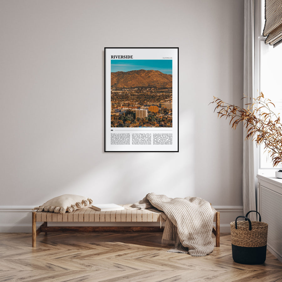 Riverside Travel Color Poster