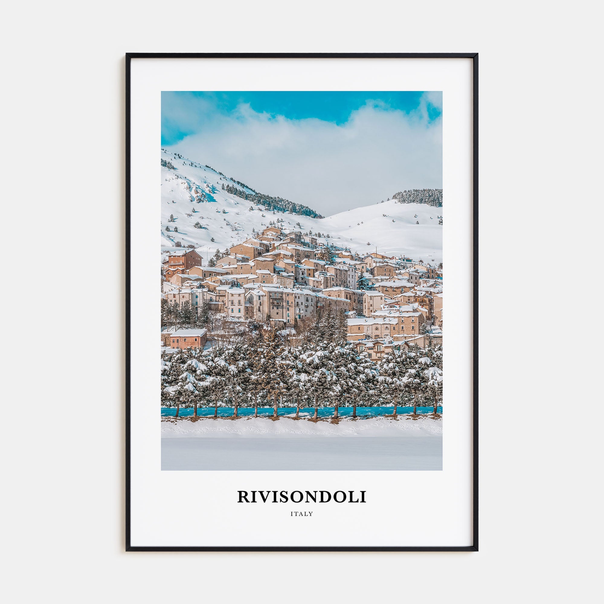 Rivisondoli Portrait Color Poster